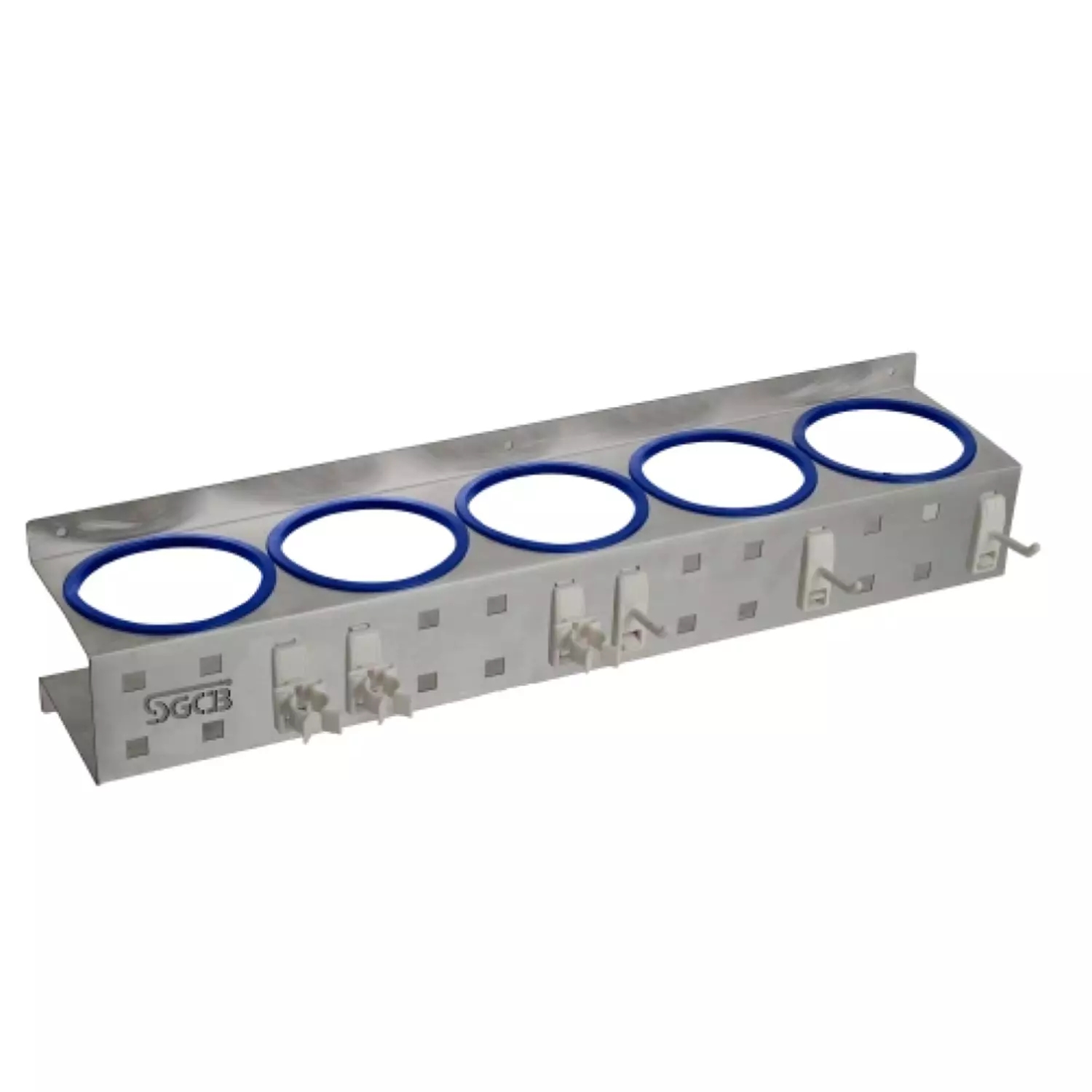 SGCB Çok İşlevli Pasta Cila ve Fırça Duvar Standı Paslanmaz Çelik (5 Gözlü Askılı) –Araç Tutucu