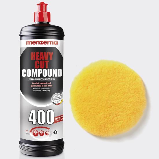 Menzerna 400 1L + Ufs Domestic 2016 Sarı Pasta Keçesi 160mm