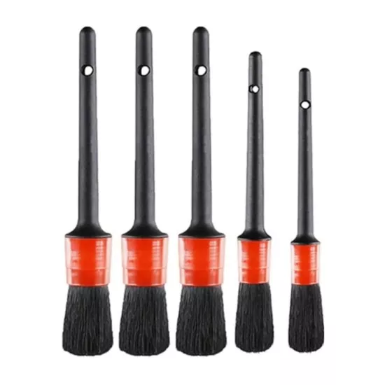 5 PCS KIRMIZI SİYAH PP DETAYLI TEMİZLİK FIRÇA SETİ