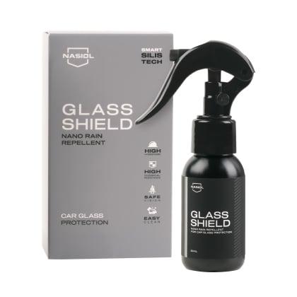 Nasiol GlasShield Araç Nano Yağmur Kaydırıcı Ve Su İtici Sprey-50 Ml-2 Yıl Etkili-Cam Koruma 