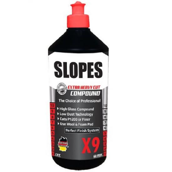 Slopes X9 Agresif Çizik Giderici Pasta 1lt