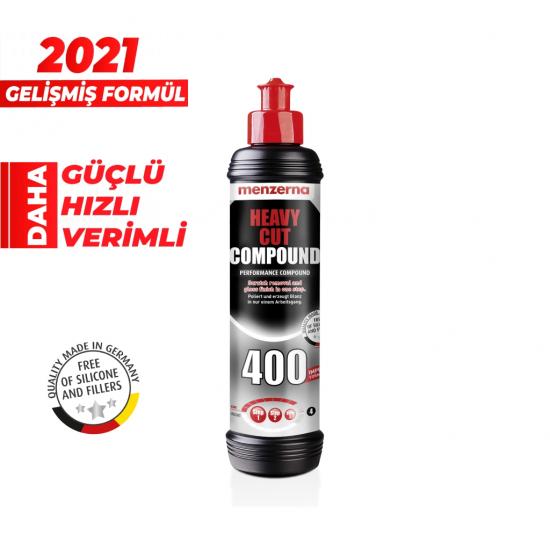 Menzerna Heavy Cut Compound YENİ 400 Ağır Çizik Giderici Kalın Pasta 250 ml